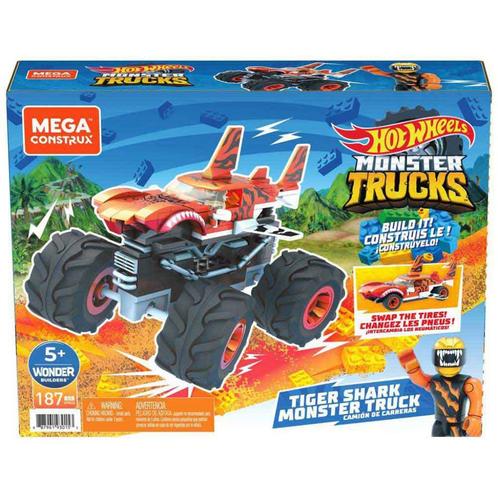 Mega Construx: Hot Wheels Monster Trucks: Tiger Shark NIEUW, Kinderen en Baby's, Speelgoed | Speelgoedvoertuigen, Nieuw, Ophalen of Verzenden