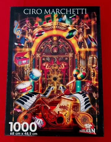 Puzzel van 1000 stukjes Jukebox door Ciro Marchetti beschikbaar voor biedingen