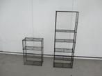 2 x draadstalen boekenrekken vintage design jaren 50 60, Ophalen, Gebruikt, Minder dan 100 cm, Metaal