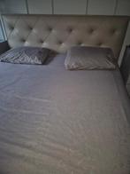 Boxspring, Ophalen, Bruin, Tweepersoons, 180 cm