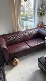 Originele lederen montel bank 2 stuks gratis af re halen, Ophalen, Gebruikt, 75 tot 100 cm