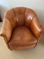 Fauteuil (club), Ophalen, Gebruikt, Bruin, Schapenleren club
