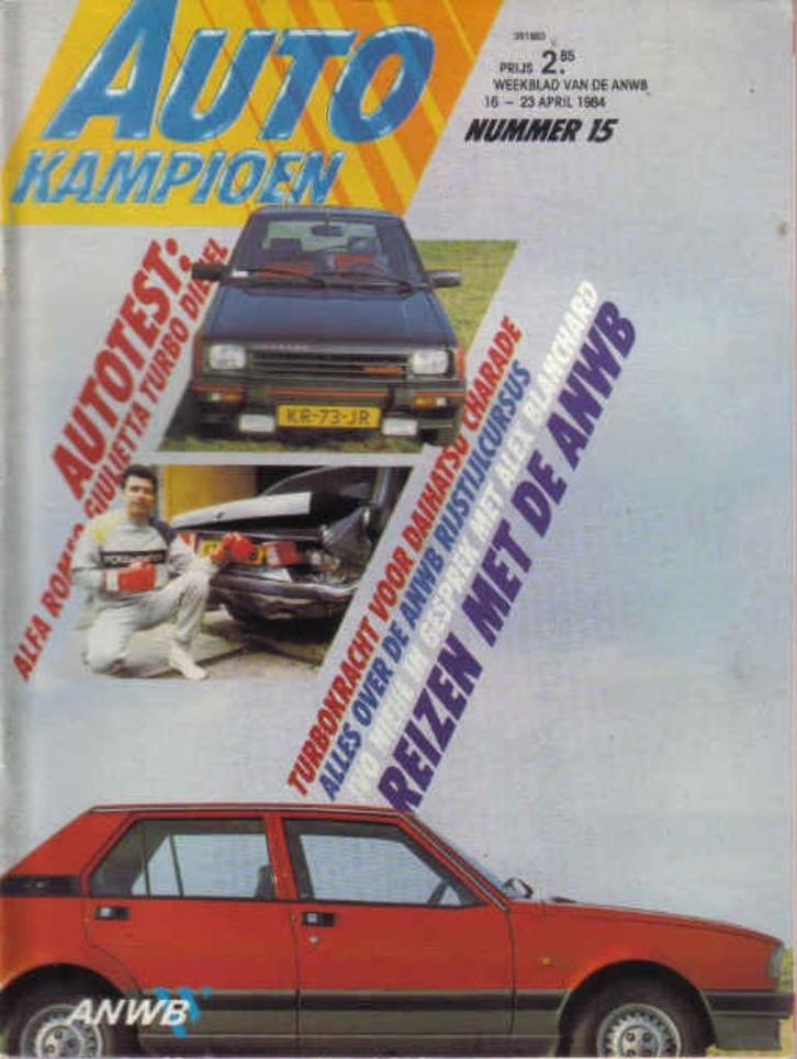 Autokampioen 15 1984 : Alfa Romeo Giulietta TD - Daihatsu, Boeken, Auto's | Folders en Tijdschriften, Gelezen, Algemeen, Ophalen of Verzenden