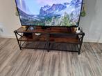 Vasagle tv-meubel in heel goede staat, vintage bruin-zwart, Huis en Inrichting, Kasten | Televisiemeubels, Industrieel, vintage
