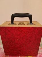 Vintage Platenkoffer voor Singles, Gebruikt, Ophalen of Verzenden, Met slot, Hardcase