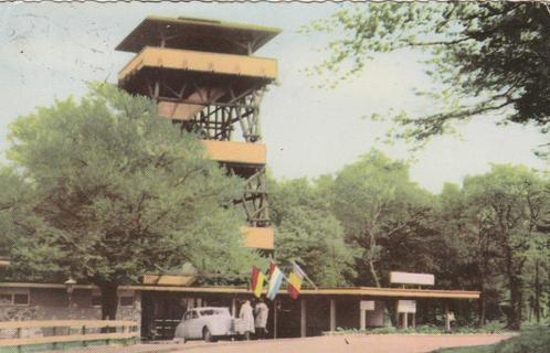 VAALS Wilhelmina Toren met Jaguar kl.f  1959, Verzamelen, Ansichtkaarten | Nederland, Gelopen, Limburg, 1940 tot 1960, Verzenden