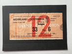 Oud voetbal kaartje Nederland - Oostenrijk 12 april 1964, Verzenden, Gebruikt, Ajax, Poster, Plaatje of Sticker