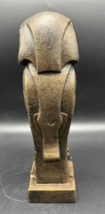 Art deco stijl uil van gietijzer., Ophalen of Verzenden