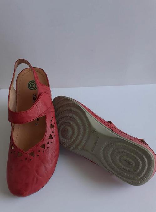 Nieuwe leren dr. Brinkmann sandalen 38, Kleding | Dames, Schoenen, Zo goed als nieuw, Sandalen of Muiltjes, Rood, Ophalen of Verzenden