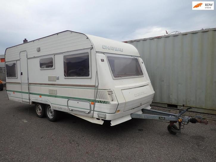Chateau 988 cantara tandem met kenteken, Caravans en Kamperen, Caravans, Bedrijf, 750 - 1000 kg, Chateau