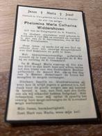 Widdershoven Phelomina 1864 Kerkrade 1946 Einighausen, Ophalen of Verzenden, Bidprentje