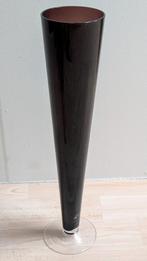 Prachtige siervaas van donker paars glas 50cm hoog, Ophalen, Overige kleuren, Minder dan 50 cm, Glas