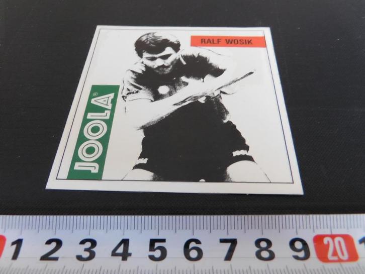 sticker JOOLA  Ralf Wüsik  tafeltennis, Verzamelen, Stickers, Zo goed als nieuw, Bedrijf of Vereniging, Ophalen