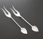 Paar zilveren vleesvorkjes., Ophalen of Verzenden, Zilver