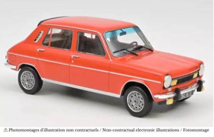 Simca 1100 TI 1974 Sumatra Rood Schaal 1:18 Norev Ref 185755, Hobby en Vrije tijd, Modelauto's | 1:18, Nieuw, Auto, Norev, Ophalen of Verzenden