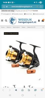 Daiwa molens 3x fox solar aqau nash avid jrc korda shimano j, Ophalen of Verzenden, Zo goed als nieuw, Molen