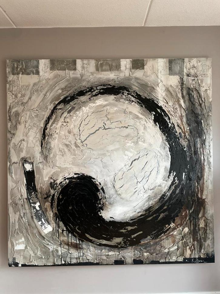 Schilderij, Antiek en Kunst, Kunst | Schilderijen | Abstract, Ophalen of Verzenden