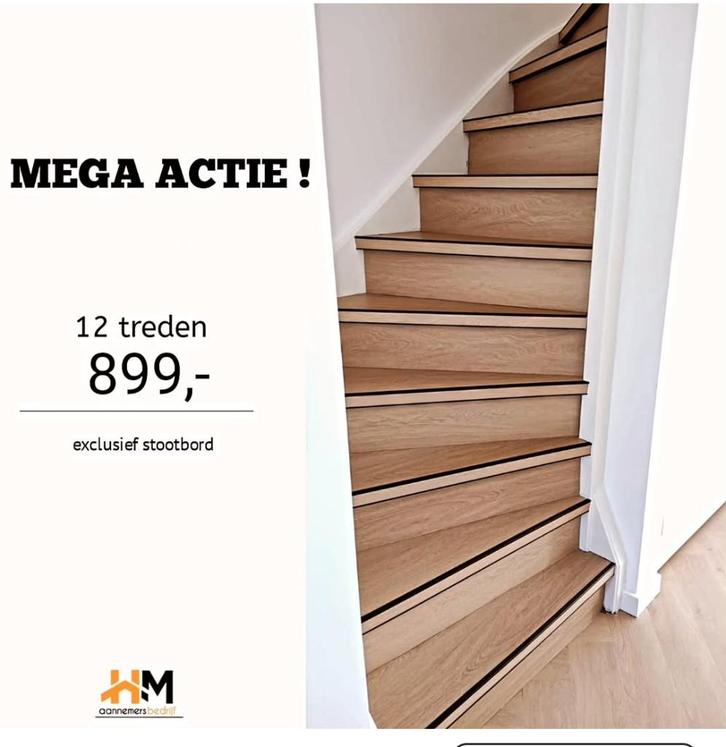 pvc trap renovatie actiee 12 treden 900 euru, Diensten en Vakmensen, Aannemers
