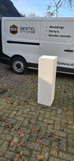 Witte vierkante zuilen 30x30x100, Gebruikt, ., Ophalen of Verzenden, .