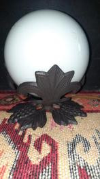 Metalen druiventros tafellamp glazen bol,lees beschrijving, Huis en Inrichting, Lampen | Tafellampen, Ophalen of Verzenden, Minder dan 50 cm