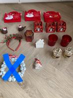 Diverse kerstversiering rood wit, Ophalen of Verzenden, Zo goed als nieuw