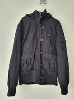 H&M L.O.G.G. winterjas, zwart met capuchon, Maat 38/40 (M), H&M, Kort, Zwart