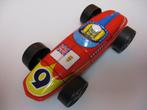 retro vintage blikken raceauto met plastic wielen, Antiek en Kunst, Ophalen of Verzenden