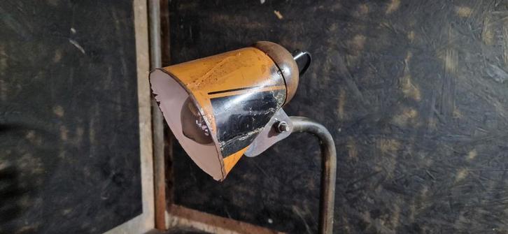 Industriële Tafellamp, Huis en Inrichting, Lampen | Vloerlampen, Gebruikt, Minder dan 100 cm, Metaal, Ophalen