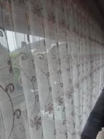 Gordijnen heel moie witte met roze! 3.5 /2m, Ophalen of Verzenden