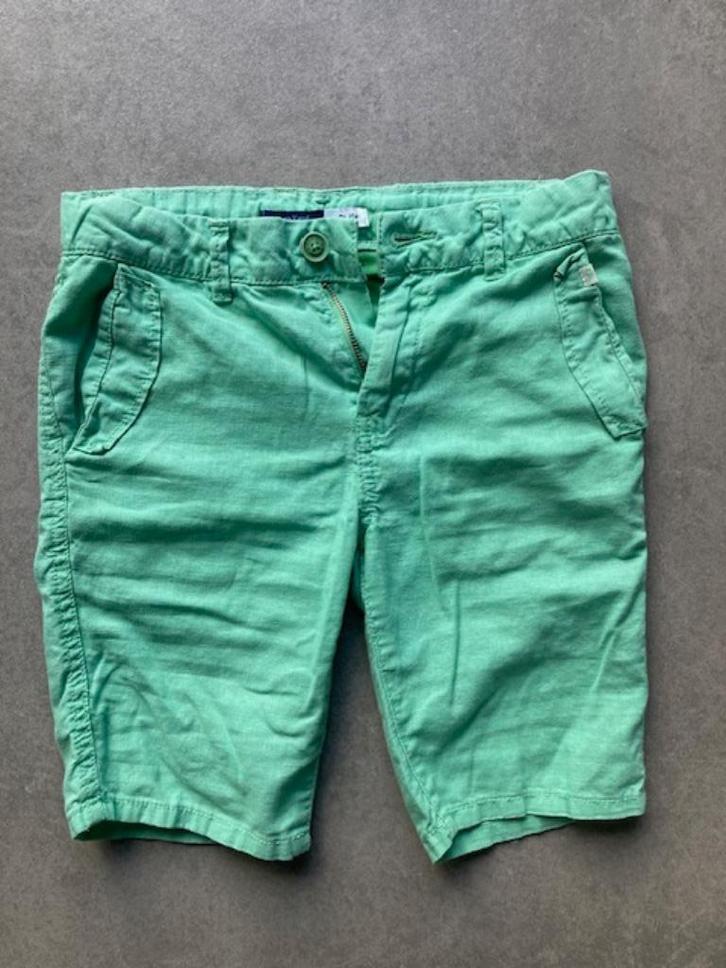 Korte broek jongens Okaïdi groen maat 140 slim fit, Kinderen en Baby's, Kinderkleding | Maat 140, Zo goed als nieuw, Jongen, Broek