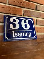 Oud emaille straatnaam bordje isarring Munchen, Ophalen of Verzenden