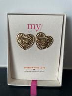 My Jewellery Iconic oorbellen hartjes ogen Goudkleurig Nieuw, Overige materialen, Nieuw, Ophalen of Verzenden, Knopjes of Stekers