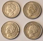 4x halve gulden, Postzegels en Munten, Munten | Nederland, Ophalen of Verzenden, Koningin Wilhelmina, ½ gulden, Zilver