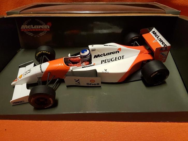 F1 mclaren Peugeot mp4-9 mika hakkinen 1994.  1:18, Hobby en Vrije tijd, Modelauto's | 1:18, Zo goed als nieuw, Auto, MiniChamps