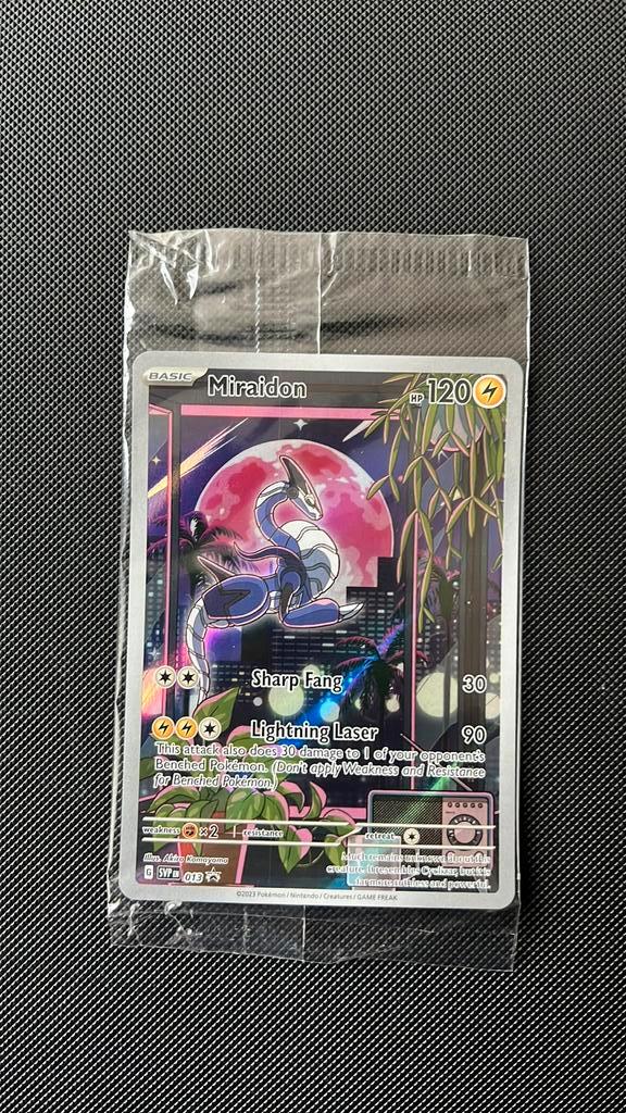 Miraidon svp 013, Hobby en Vrije tijd, Verzamelkaartspellen | Pokémon, Zo goed als nieuw, Ophalen