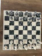 Mooi stenen/marmeren schaakbord, Een of twee spelers, Ophalen, Gebruikt