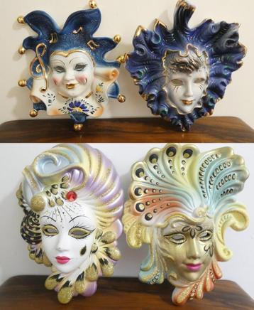 Vintage Venetiaans wandmasker [1436-A] beschikbaar voor biedingen
