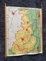 Topografische schoolkaart nr 10 Noord Brabant, Boeken, Atlassen en Landkaarten, Nederland, Gelezen, Ophalen of Verzenden, Landkaart