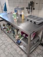 grote RVS werktafel werkbank 70x200cm met onderblad, Doe-het-zelf en Verbouw, Werkbanken, Ophalen, Gebruikt, 70 tot 120 cm