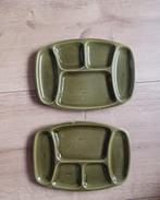 Vintage Fondue borden 2x, Ophalen of Verzenden, Zo goed als nieuw, Overige stijlen, Bord(en)