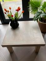 Massief eiken hoektafel 80x80, Vierkant, Zo goed als nieuw, Minder dan 50 cm, 50 tot 100 cm