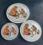 1/2oz 1oz en 2oz LUNAR II MONKEY 2016 Collor., Postzegels en Munten, Edelmetalen en Baren, Ophalen of Verzenden, Zilver