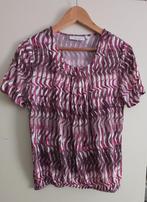 shirt paars met wit maat M, Paars, Maat 46/48 (XL) of groter, Enjoy, Ophalen of Verzenden
