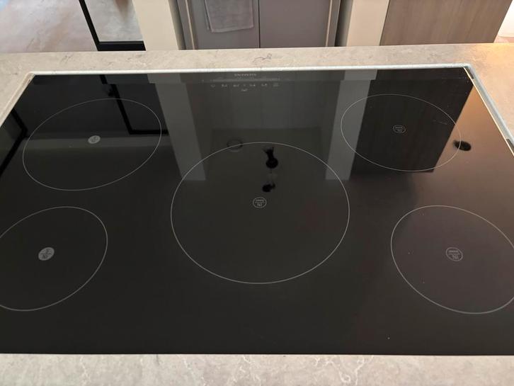 Siemens inductie kookplaat 81 x 52, Witgoed en Apparatuur, Kookplaten, Gebruikt, Inbouw, Inductie, 5 kookzones of meer, Energieklasse A of zuiniger