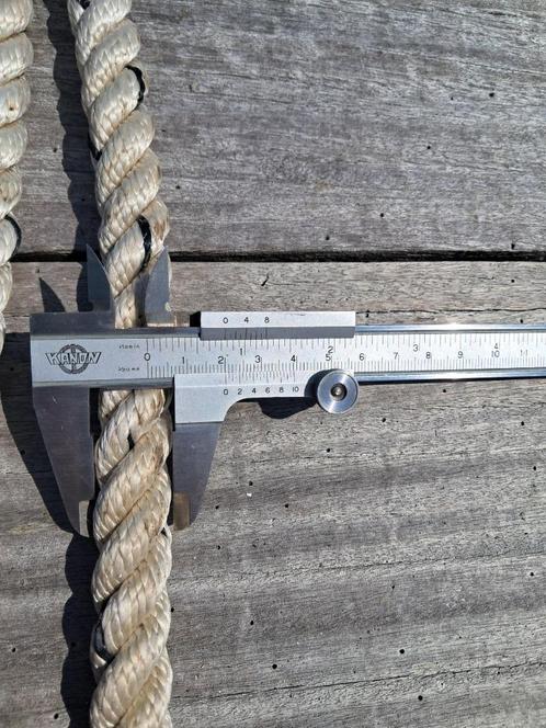 32 meter touw landvast meerlijn ankerlijn 20mm 3-strengs, Watersport en Boten, Accessoires en Onderhoud, Zo goed als nieuw, Lijn of Blok
