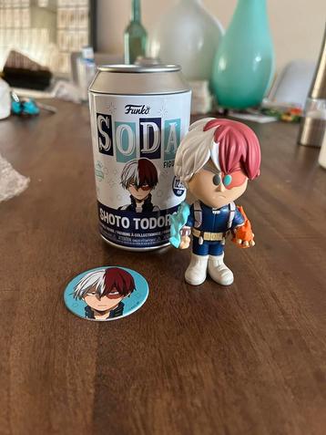 My hero academia shoto todoroki soda figure funko beschikbaar voor biedingen