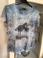 Tshirt Enjoy XXL blauw print, Kleding | Dames, Blauw, Maat 46/48 (XL) of groter, Enjoy, Ophalen of Verzenden
