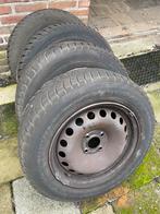 Winterbanden op stalen velg - Renault Scenic, Auto-onderdelen, Banden en Velgen, Ophalen, Gebruikt, 15 inch, Banden en Velgen