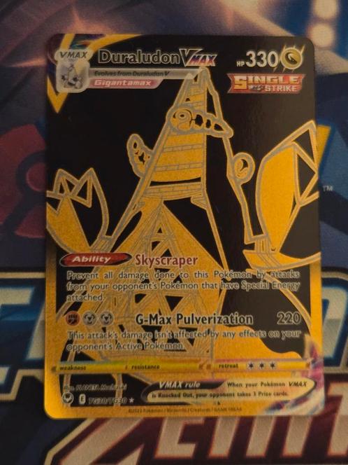 Duraludon VMAX TG30/TG30 Silver Tempest - PL, Hobby en Vrije tijd, Verzamelkaartspellen | Pokémon, Zo goed als nieuw, Losse kaart