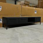 tv dressoir metaal zwart japandi industrieel 220cm, Nieuw, 200 cm of meer, Metaal, 25 tot 50 cm